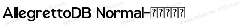 AllegrettoDB Normal字体转换